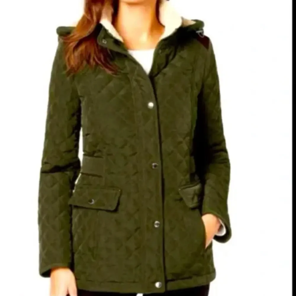Laundry by shelli segal pxxs NWOT Olive green coat